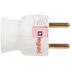 Image de Fiche mâle plastique 2P+T 16 A latéral blanc
