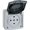 Image de Prise étanche 3P+T+N 20A Plexo complet IP55 saillie - gris - LEGRAND - 91657