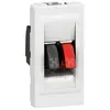 Image de Prise haut-parleur LEGRAND Mosaic 1 module blanc