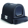 Image de Curver Toilet For Cats Rattan Antracit Grey 00615-P15