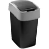 Image de Panier Curver PACIFIC FLIP BIN 45 lit., 37.6x29.4x65.3 cm, noir/gris, pour dechets