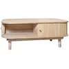 Image de Table Basse En Bois Clair Avec Portes Coulissantes, Hector