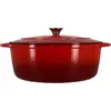 Image de Cocotte - MENASTYL - 6020105 - Ronde - Fonte émaillée - Rouge - 7 litres