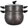 Image de Couscoussier - MENASTYL - 6020033 - Aluminium effet marbré - 9 litres - Convient pour toutes les sources de chaleur, y compris l'induction