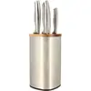 Image de bloc à couteaux 5 pièces - MENASTYL - 5041070 - Acier inoxydable - Bois