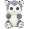 Image de Peluche - SKANDY Cutydoos, peluche représentant un chien Husky, bleu-gris   23 cm