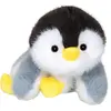 Image de Peluche Pingouin Floppy Choopy - GIPSY TOYS - 22 cm - Noir / Blanc / Gris