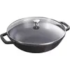 Image de Staub Wok rond noir 30cm fonte