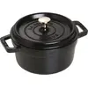 Image de Staub Cocotte, 20 cm Noir rond Fonte La Cocotte 40509-487-0