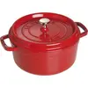 Image de Staub Cocotte ronde cerise 24cm cocotte en fonte