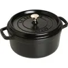 Image de Staub Cocotte ronde Noir 24 cm Cocotte