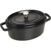 Image de Staub Cocotte 27 cm noir ovale