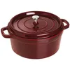 Image de Cocotte En Fonte Émaillée Avec Couvercle, Tous Feux Dont Induction, 5 À 7 Personnes, Ronde, 28 Cm, 6,70 L, 7,7 Kg, Grenadine - Staub