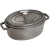 Image de ZWILLING Cocotte en fonte avec couvercle 29cm ovale gris-graphite 40509-317-0 1003931 STAUB LA COCOTTE