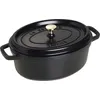 Image de ZWILLING Cocotte en fonte avec couvercle 29cm ovale noir 40509-315-0 1003928 STAUB LA COCOTTE