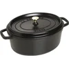 Image de Staub Cocotte ovale Noir 31cm 5,5 litres 40509-319-0