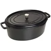 Image de Staub - Cocotte Ovale Noir 31cm 5,5 Litres 40509-319-0