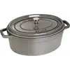 Image de Staub Cocotte ovale gris graphite 33cm 40509-324-0