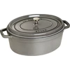 Image de Staub Cocotte en fonte ovale 37cm gris