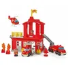 Image de Caserne de pompiers Ecoiffier Abrick avec 3 véhicules