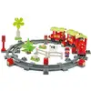 Image de Train de campagne Ecoiffier Abrick 2982 circuit sur rails locomotive rouge 2 wagons multicolore - Neuf
