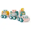 Image de Train à construire Abrick ECOIFFIER 7918 animaux multicolore, 3 wagons, 51 pièces, montage à faire soi-même dès 12 mois Bleu et vert - Neuf