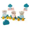 Image de Valisette de construction train ECOIFFIER BB Abrick 7923 déco champêtre pastel Bleu avec anses rose clair pour 12 mois et + - Neuf