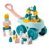 Image de Chariot de construction ECOIFFIER BB Abrick 7925 40 briques empilables pastel Vert - Neuf