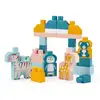 Image de ECOIFFIER BB ABRICK Zoo Baril 55 briques multicolores avec 4 animaux à construire, dès 18 mois - Neuf