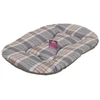 Image de Coussin Pour Chien Tyrol Toronto Ovale 60 X 40 X 3 Cm Beige À Carreaux