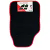 Image de Jeu de 4 tapis voiture moquette noire surjet rouge - Réf. 252780