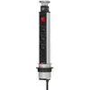 Image de Brennenstuhl, multiprise 3x & 2 USB 2m avec interrupteur, noir / argenté