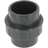 Image de Raccord Pvc Pression Femelle-femelle Ø63   Pour Réseaux D'Eau Froide   Matériau Pvc-u Gris Foncé   Joint Epdm   Pression Nominale Pn 16
