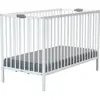 Image de WEBABY - Lit bébé pliant en bois 60 x 120 cm FLEX Blanc