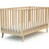 Image de AT4 - Lit bébé évolutif en bois 70 x 140 cm KASA Hêtre vernis