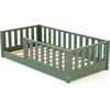 Image de JURABABY - Lit enfant au sol en bois SONHO MINI - 70x140 - Vert Sauge