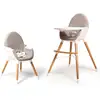 Image de At4 - Webaby - Chaise Haute Bébé Évolutive Blanc Et Gris