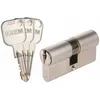 Image de Exem - Cylindre 2 Entrées F9 Laiton Nickelé - Varié - 90 X 30 Mm