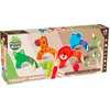 Image de PLANÈTE Bois - Jeu de croquet animalier -- 053342-2 à 6 joueurs - Multicolore - Bois - Jouet pour enfants - Jeu d'adresse en plein air - 76 cm x 14 cm - À partir de 3 ans.