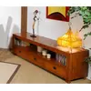 Image de API - Meuble TV marron 3 tiroirs bois Teck