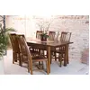 Image de LAUREN - Table à manger rect. rallonge 160/200cm bois Mindi marron
