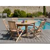 Image de FUN - Table de jardin 6/8 personnes - ovale ext. 150/200 bois Teck