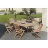 Image de FUN - Ensemble de jardin -Table rect. 180*240 et 6 chaises bois teck