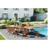 Image de MAEVA - Table de jardin bois Teck huilé rect. double ext. 200/300cm