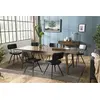 Image de LARA - Table à manger rectangulaire ext. 200/240cm bois Mindi marron
