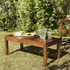 Image de MAEVA - Table basse de jardin rect. 100 x 50 cm en bois teck huilé