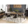 Image de MAXENCE - Table à manger rect. 220x100cm bois Teck recyclé, pieds noir