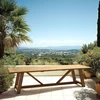 Image de Kally - Table À Manger De Jardin 300x100cm En Bois De Teck Recyclé Naturel
