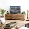 Image de SANDY - Meuble TV 6 tiroirs bois Pin recyclé SANDY