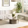 Image de JAMES - Table basse ronde 120x120cm en fer noir JAMES (2 COLIS)